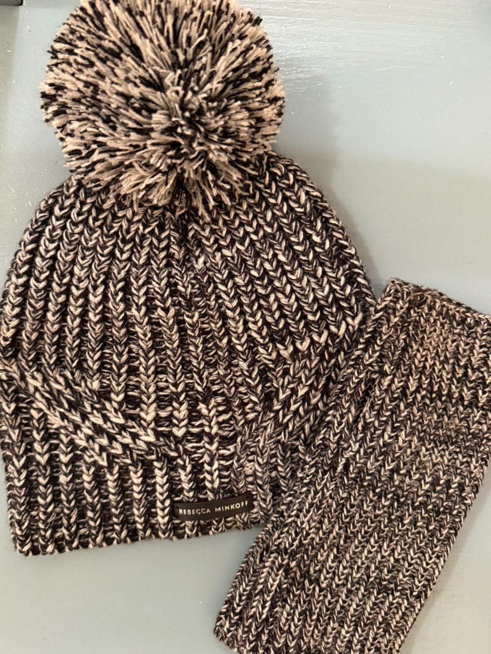 Rebecca Minkoff Matching Beanie + Fingerless Gloves
